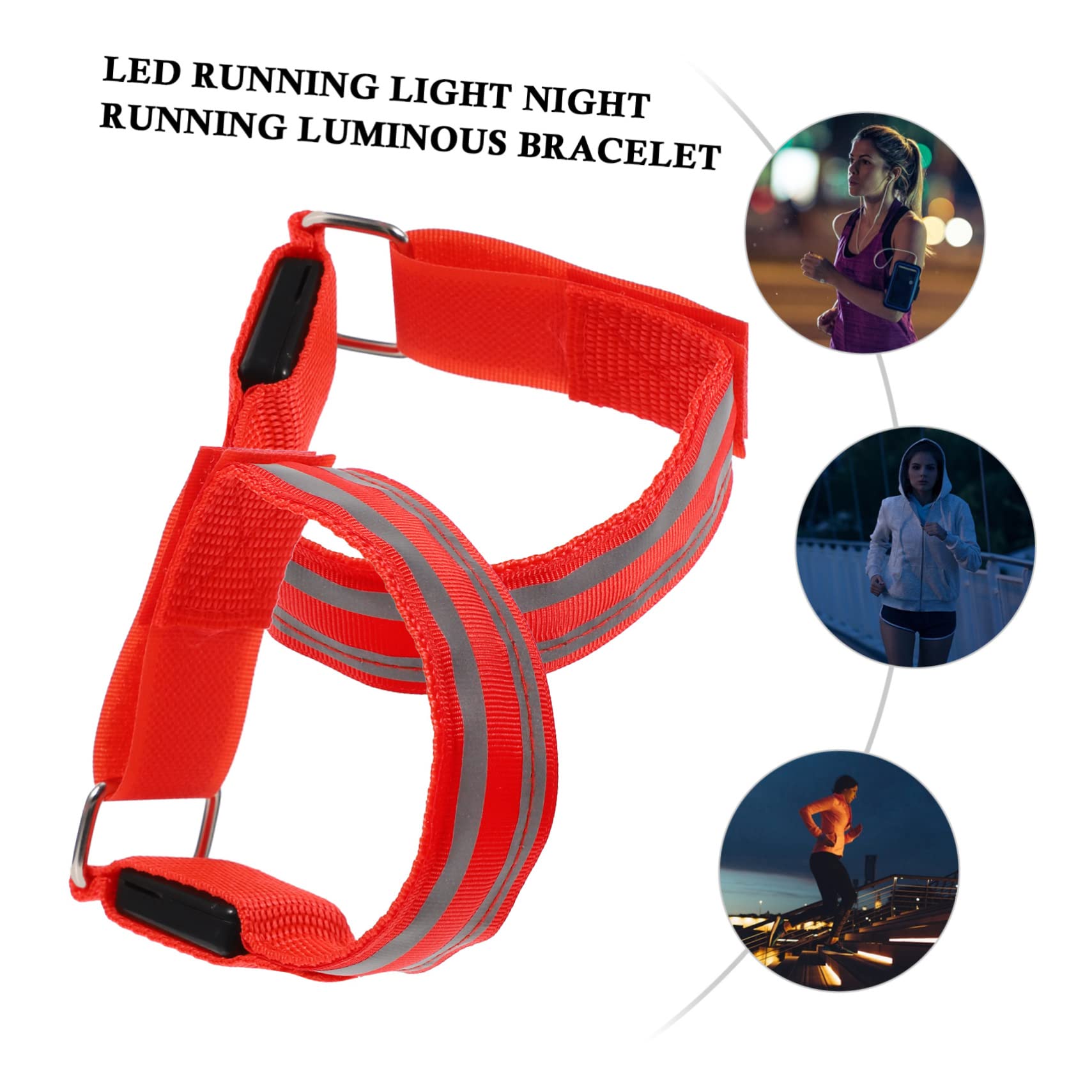YARNOW 6 Pièces De à LED Bracelet Fluorescent Lumineux Course De Nuit avec Électronique LED Briller Dirigé