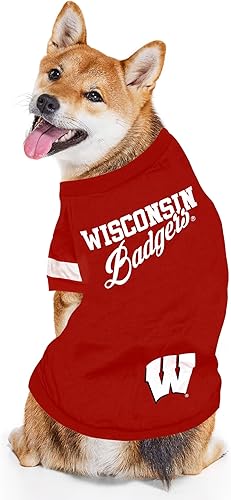 Miniatura 12 de NCAA Alabama Crimson Tide - Camiseta para perros y gatos, grande. Camiseta de fútbol y baloncesto para fanáticos del equipo universitario