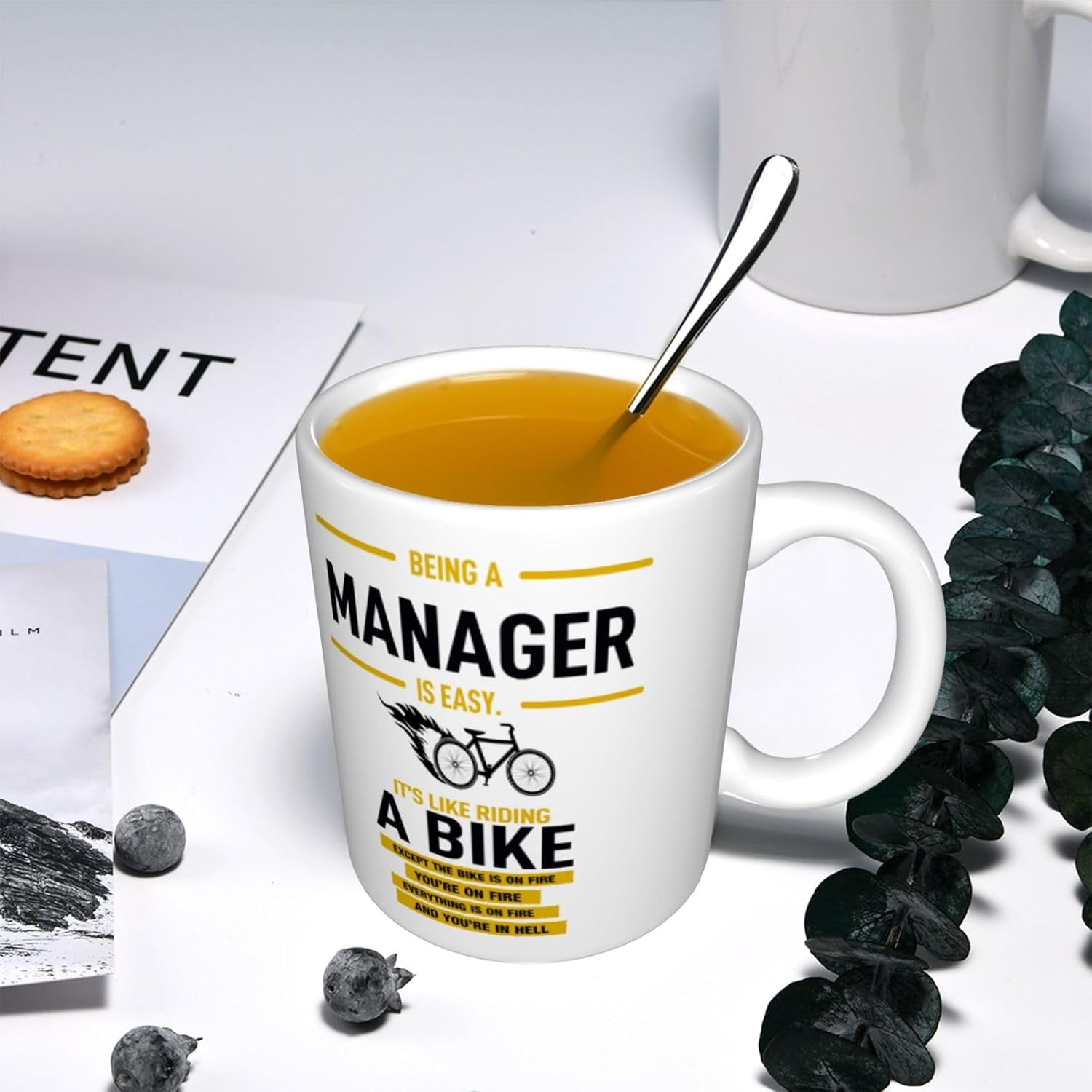 Funny Manager coffee Mug - Being A Manager Is Easy It's Like Riding A Bike ,Manager Coffee Mug ,Cups for colleagues and friends - 11 oz Novelty Mug - Image 8