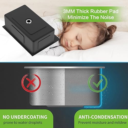 Miniatura 7 de Fregadero de cocina y bar, fregadero de cocina de acero inoxidable de 22 x 18 pulgadas, moderno fregadero de barra de montaje superior de un solo