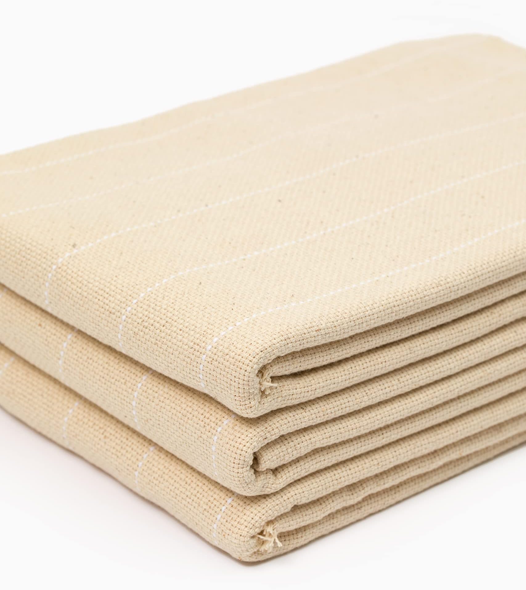 Earth Ethical 100% Cotton Monks Cloth - 2 Yards Punch Needle Fabric - 72”x60” Natural Solid Grid Pattern - Perfect for Rug Hooking, Punch Needle Frame