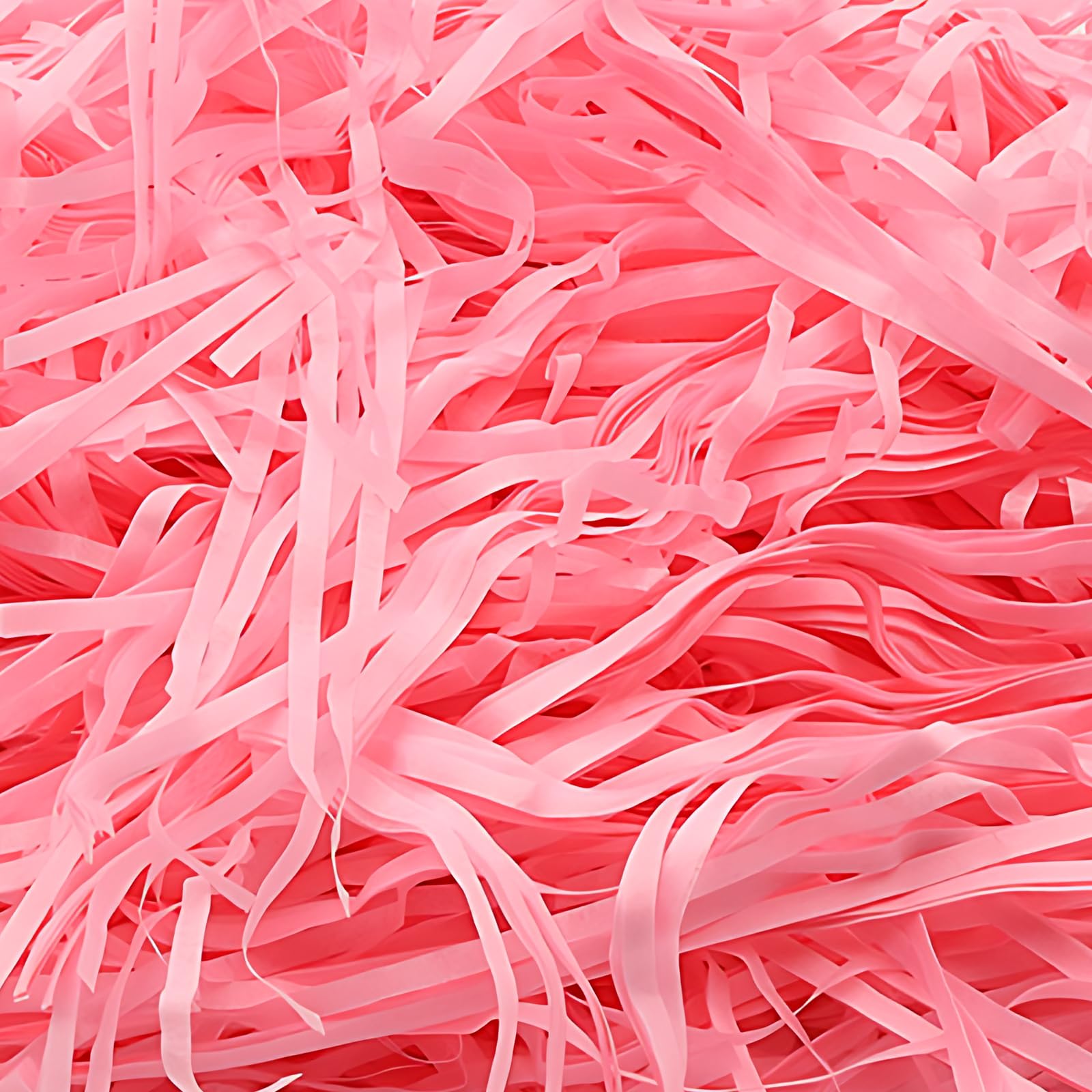 200g Pink Shredded Tissue Paper, Gift Wrapping and Party Decorations, Soft and Fluffy Filler for Gift Boxes, Baskets, Wedding Favors, 200 Grams Pink Shredded Paper
