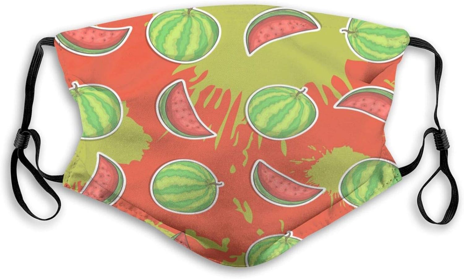 Pink Watermelon Painting Dust Washable Reusable Filter and Reusable