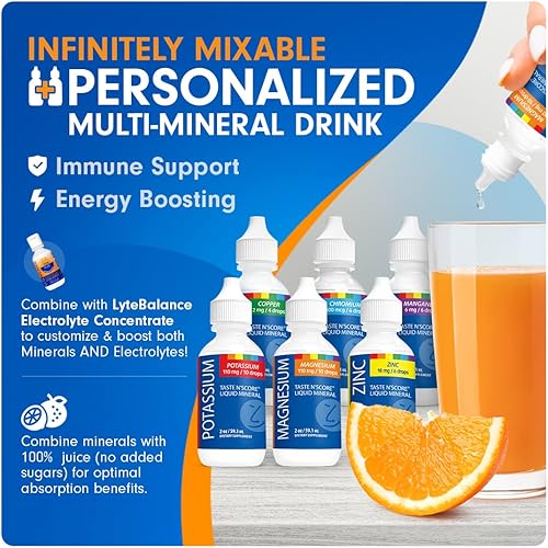 Miniatura 6 de Suplemento mineral iónico líquido de magnesio Taste N' Score 100% puro; 110 mg; 72 porciones