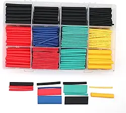 Kit Tubo Termo Retrátil 530 Peças | Polietileno Colorido para Isolamento e Reparos Elétricos | 2mm a 10mm