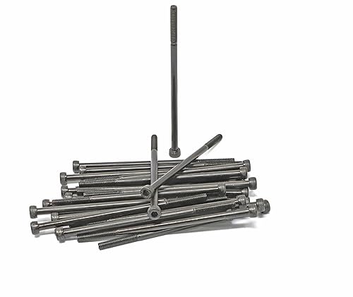 Miniatura 453 de iexcell 720 piezas de acero de aleación M4 x 6/8/10/12/16/20/25/30/35/40/45/50 de grado 12.9, tornillos de cabeza hexagonal, tornillos, arandelas