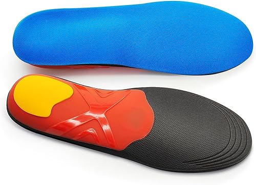 Plantillas de soporte de arco alto para mujeres y hombres, plantillas de zapatos para aliviar la fascitis plantar, plantillas ortopédicas de soporte