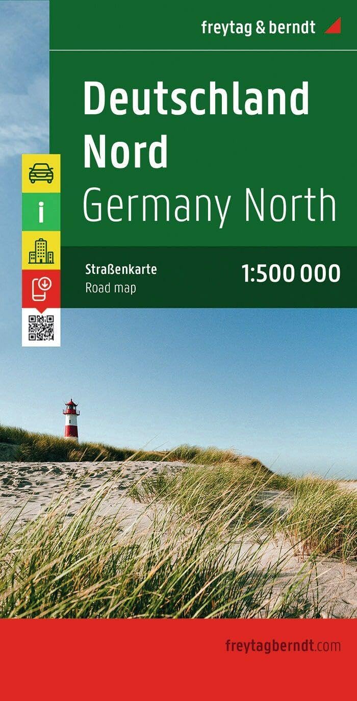Germany North f&b (+r) 1/500: Wegenkaart 1:500 000