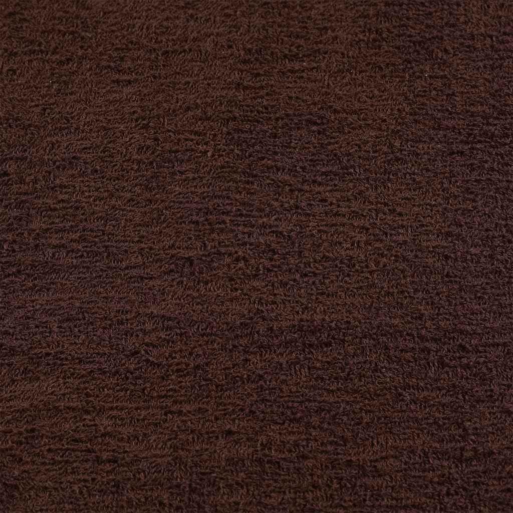 Frog Lot de 2 gants de toilette en 100 % coton filé à l'anneau, marron, 30 x 30 cm, 360 g/m², pour séchage et serviette d'invité
