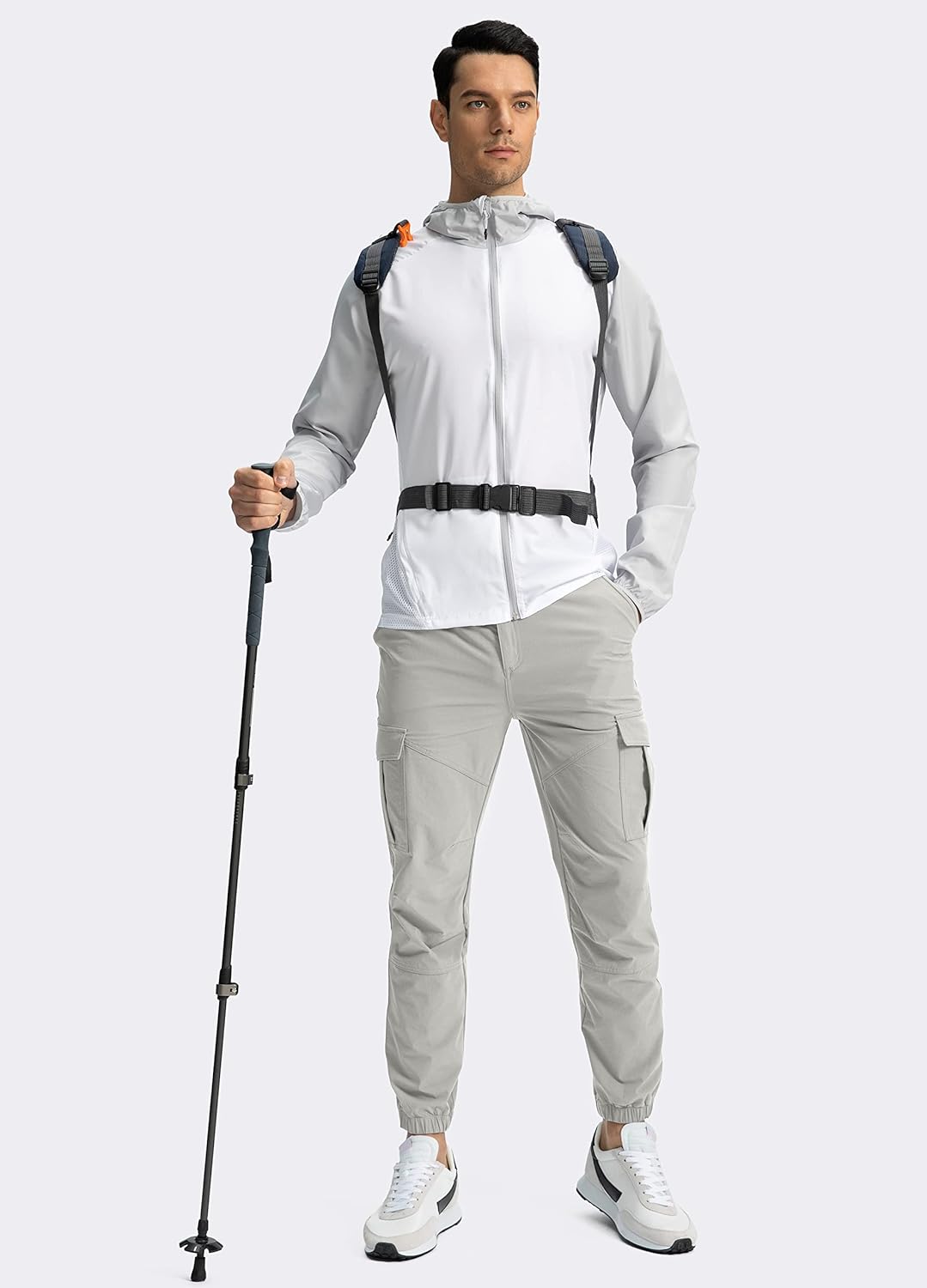 Pinkbomb Men's Hiking Cargo Pants with 7 Pockets Slim Fit Stretch Joggers Golf Cargo Work Pants for Men - Image 5