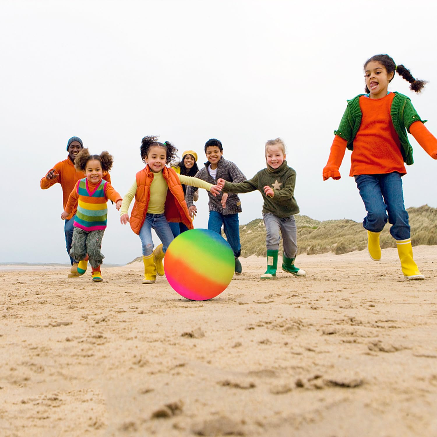 3 palline da gioco con pompa ad aria in omaggio, palline gonfiabili in gomma da 21,6 cm, per bambini e adulti, senza puntura, per giochi di palla per bambini, palestra, campeggio, yoga