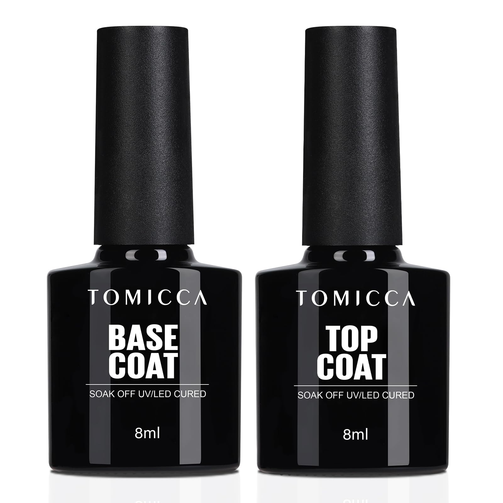 Amazon | TOMICCA ジェルネイル トップコート ベースコート 8ml 2本