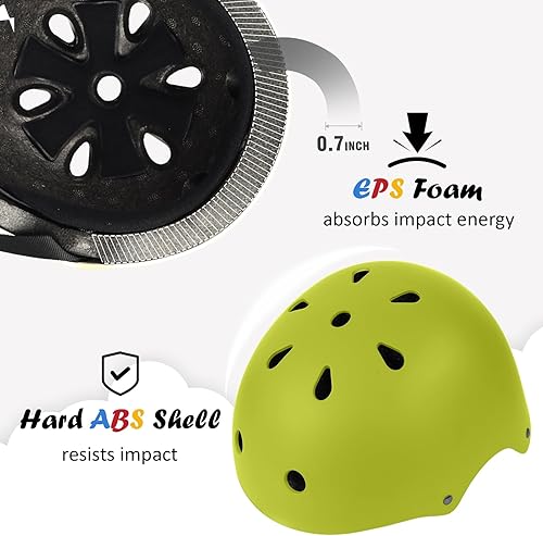 Miniatura 2 de Casco de bicicleta para niños, ajustable y para múltiples deportes, 3 tamaños que van desde niños pequeños hasta jóvenes