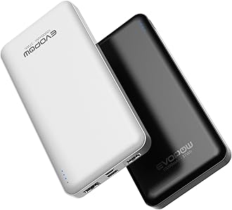 Evopow 2-Pack Portable Charger, Slimmer 10000mAh 15W Power Bank, USB C in&Out Fast Charging Battery Pack, External Portable Power Bank for iPhone 16 15 14 13 12 iPad Airpods Samsung S23 S22 Pixel etc