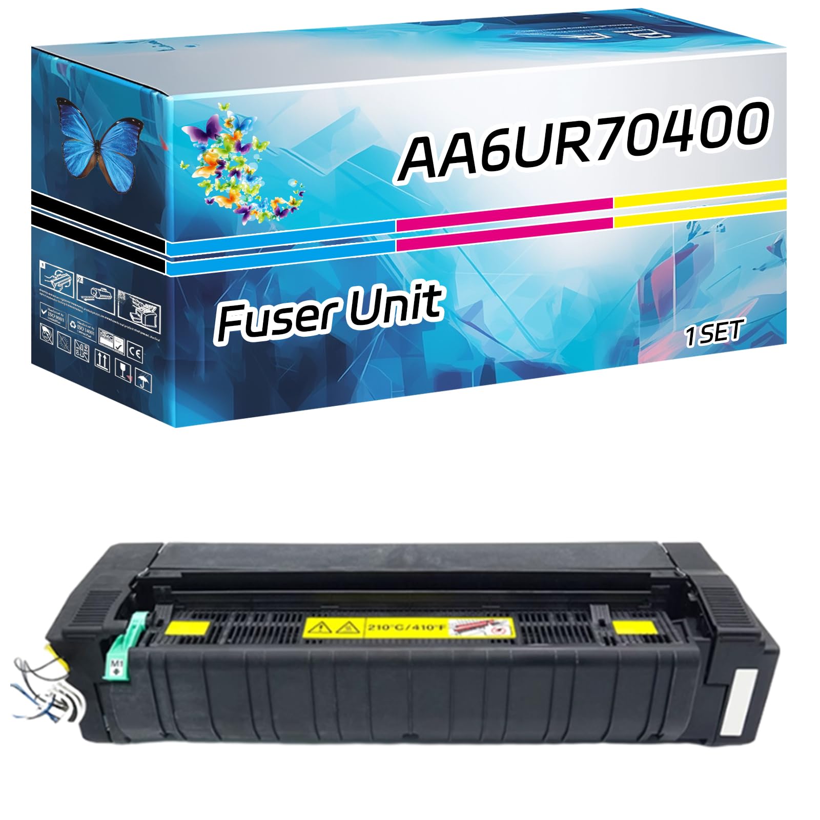 TONERC AA6UR70400(110V) Fuser Unit Compatible for Konica Minolta bizhub 308e bizhub 368e bizhub 458e Printers, High Yield 470000 Pages, with Chip High-Definition Printing (1 Set)