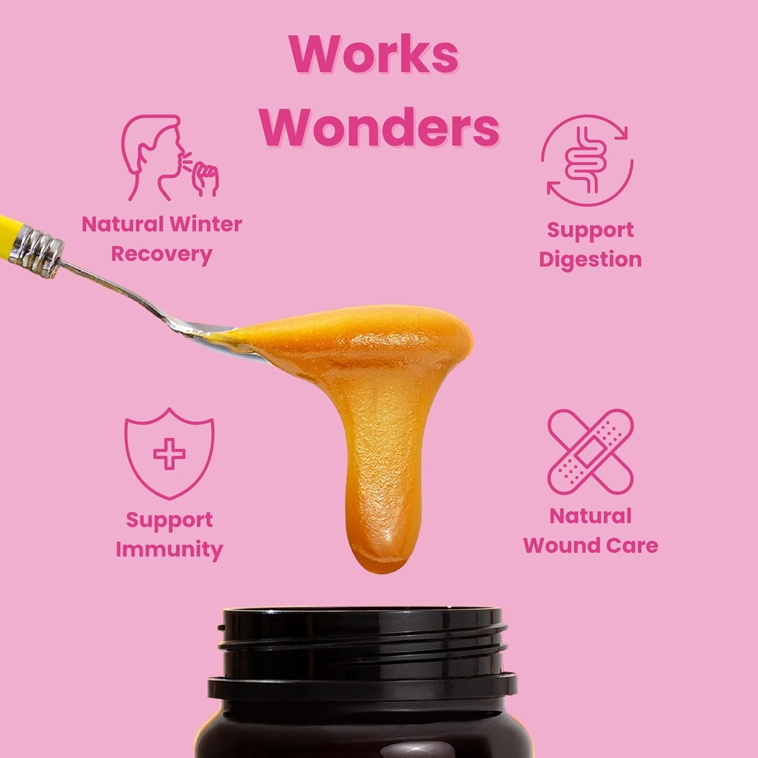 Wonder Honey Raw Manuka Honey New Zealand MGO850 (20+) Tested for 26 Markers, Traceable, Natural Soothing for Sore Throat, Cough - Aids Digestion - Triple Sealed for safety in a Protective Box (8.8oz)