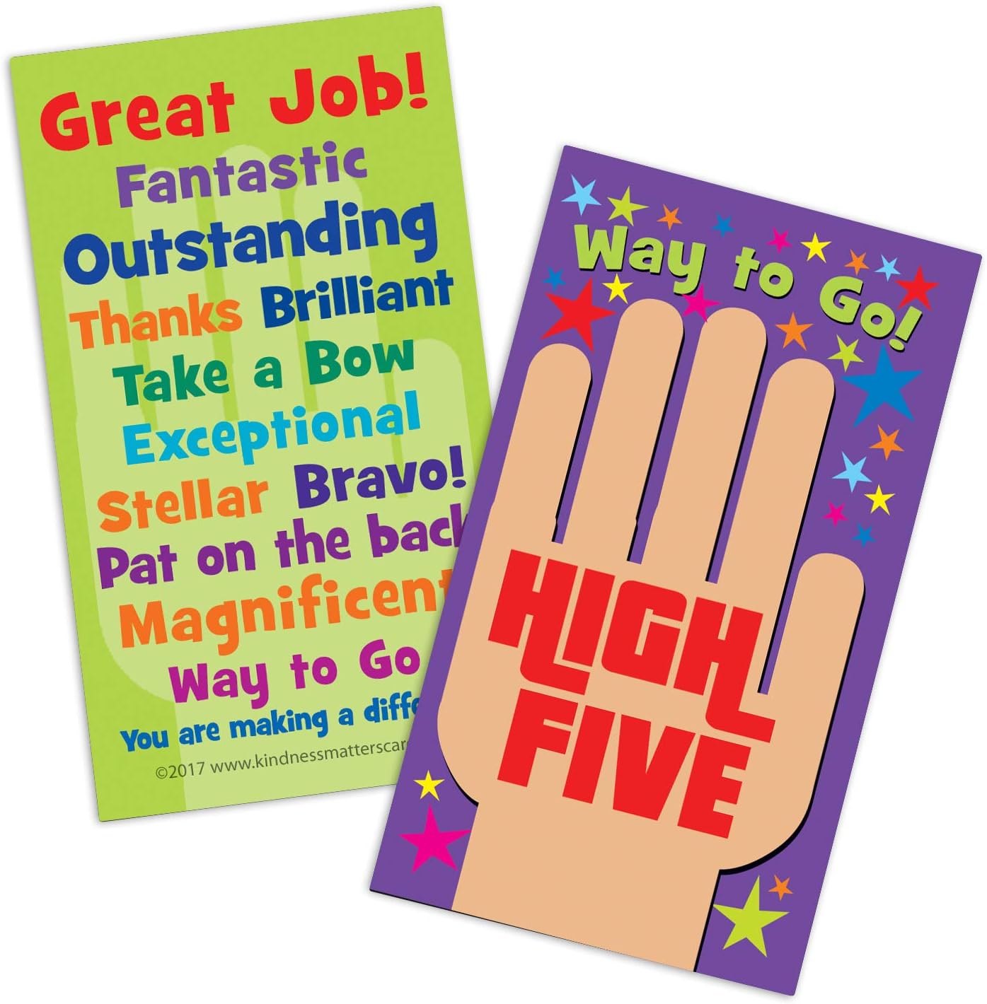 AHP High Five Appreciation Cards — Box of 100 Cards for Teachers, Employers, Friends, Co-Workers, Family