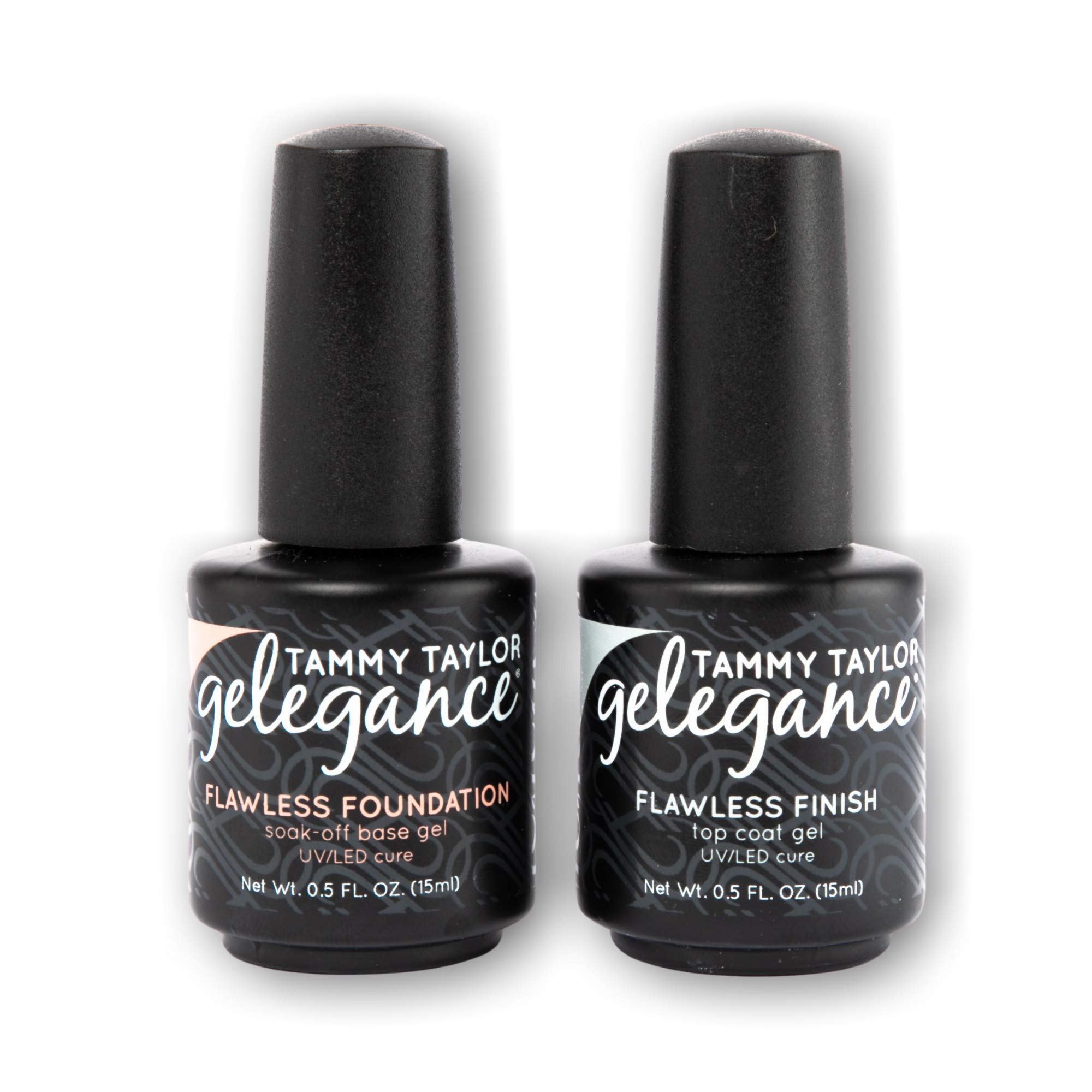 Tammy TaylorFlawless Foundation Base & Flawless Finish Top Coat | Hardening Treatment for a Flawless Manicure | Cures under UV/LED Lamps
