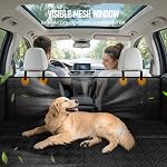 PROZAR Housse de siège de voiture pour chien pour siège arrière, Extendeur de siège arrière pour chien, Housse pour chien - Appui 400lbs, Hamac pour chien égratigné imperméable pour voitures de taille moyenne/SUV/Trucks