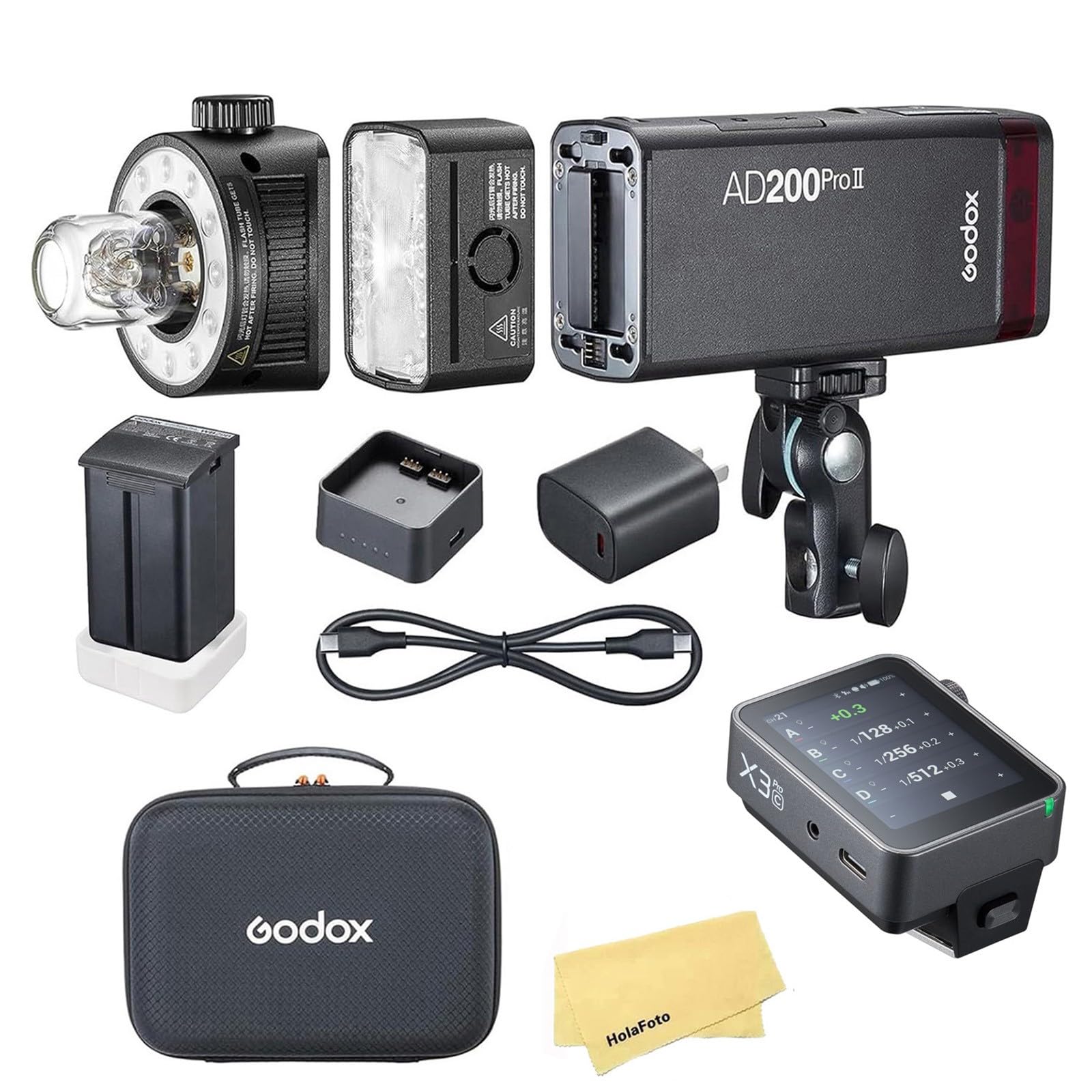 Amazon.com : Godox AD200 Pro II Pocket Flash with X3ProC Flash