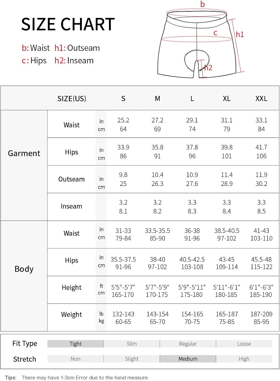 BERGRISAR Men's Cycling Underwear 3D Padded Bike Shorts Mountain Bike Liner Biking Bicycle Undershorts - Image 6