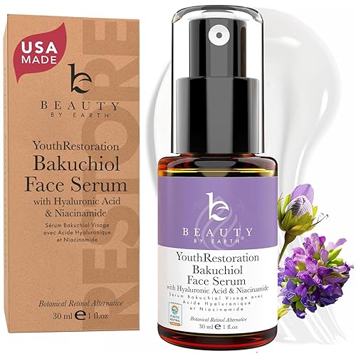 Miniatura 8 de Bakuchiol - Suero facial para mujeres y hombres - Suero de retinol alternativo a base de plantas para suero antienvejecimiento facial con ácido
