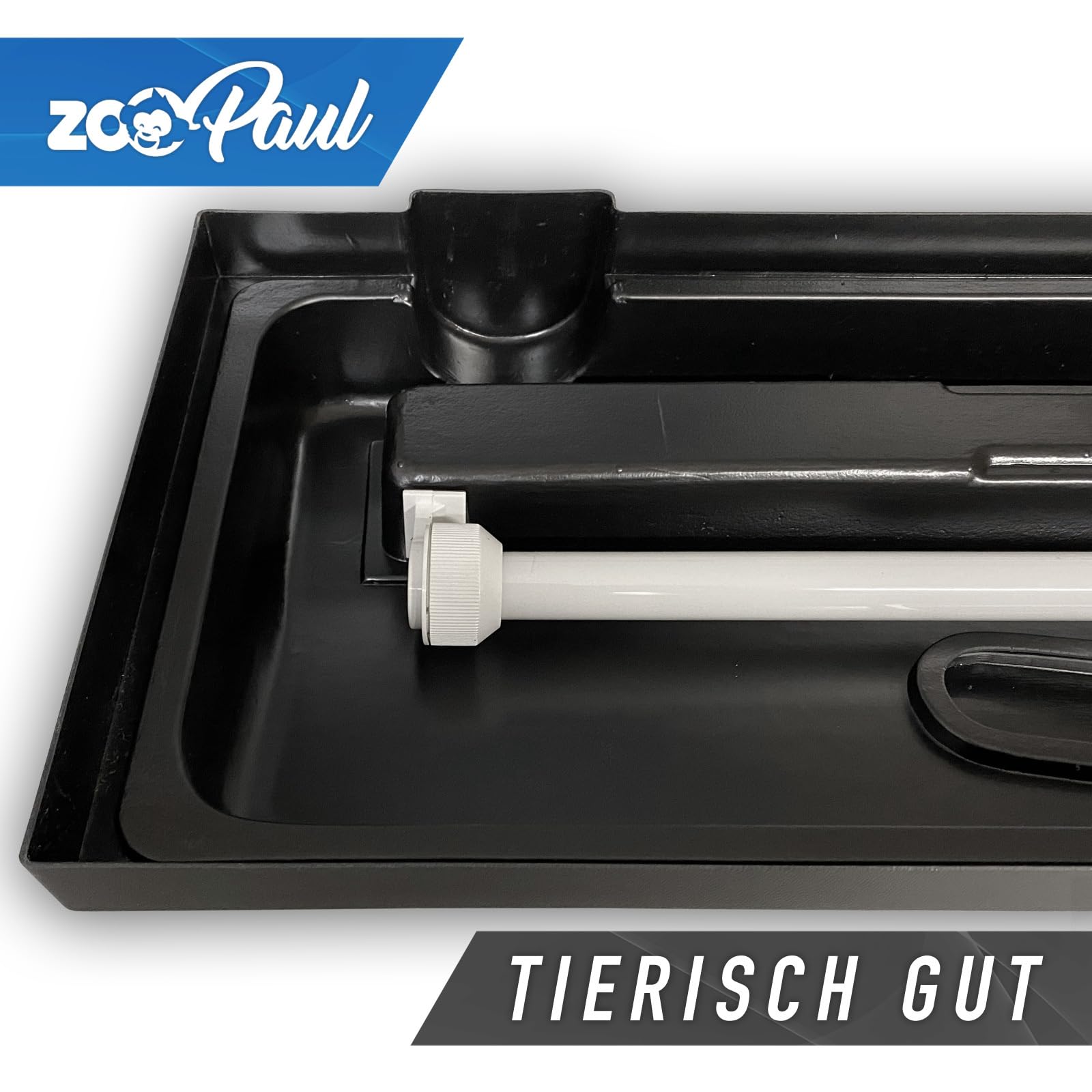 ZooPaul Aquarium Abdeckung 80x30 LED T8 10W Terrarium Haube Deckel