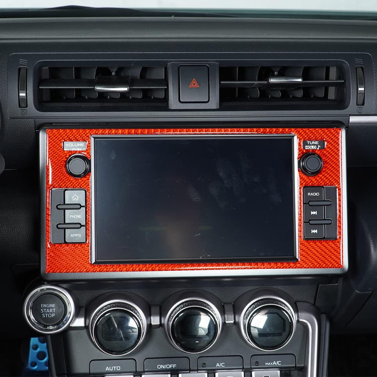 HAPPYHORSE Fit for Subaru BRZ 2022 Car Interior True Carbon Fiber (Red Soft Carbon Fiber) Decorative Accessories 2022 Subaru BRZ Special (Red LKLW-ASCF-1674)