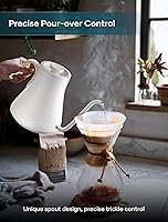 Vista 2 de Electric Kettle, Gooseneck Electric Kettle, ±1℉ Precise Temperature Control, Stainless Steel Interior, Quick Heating for Pour Over Coffee, Tea &