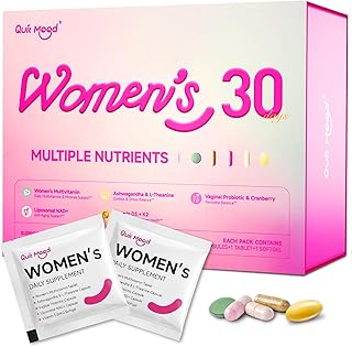 Multivitamin for Women Daily Vitamin Packs for 30 plus with D3+K2, NR1000, Probiotics & Ashwagandha | Supplement for Beauty, Stress Relief, Bone & Heart Health, Energy, Gut & Hormone Balance | 30 Day