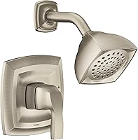 Vista 4 de Moen UT2692EPORB Voss Collection M-CORE 2-Series Kit de molduras de ducha con 1 mango, requiere válvula, bronce aceitado