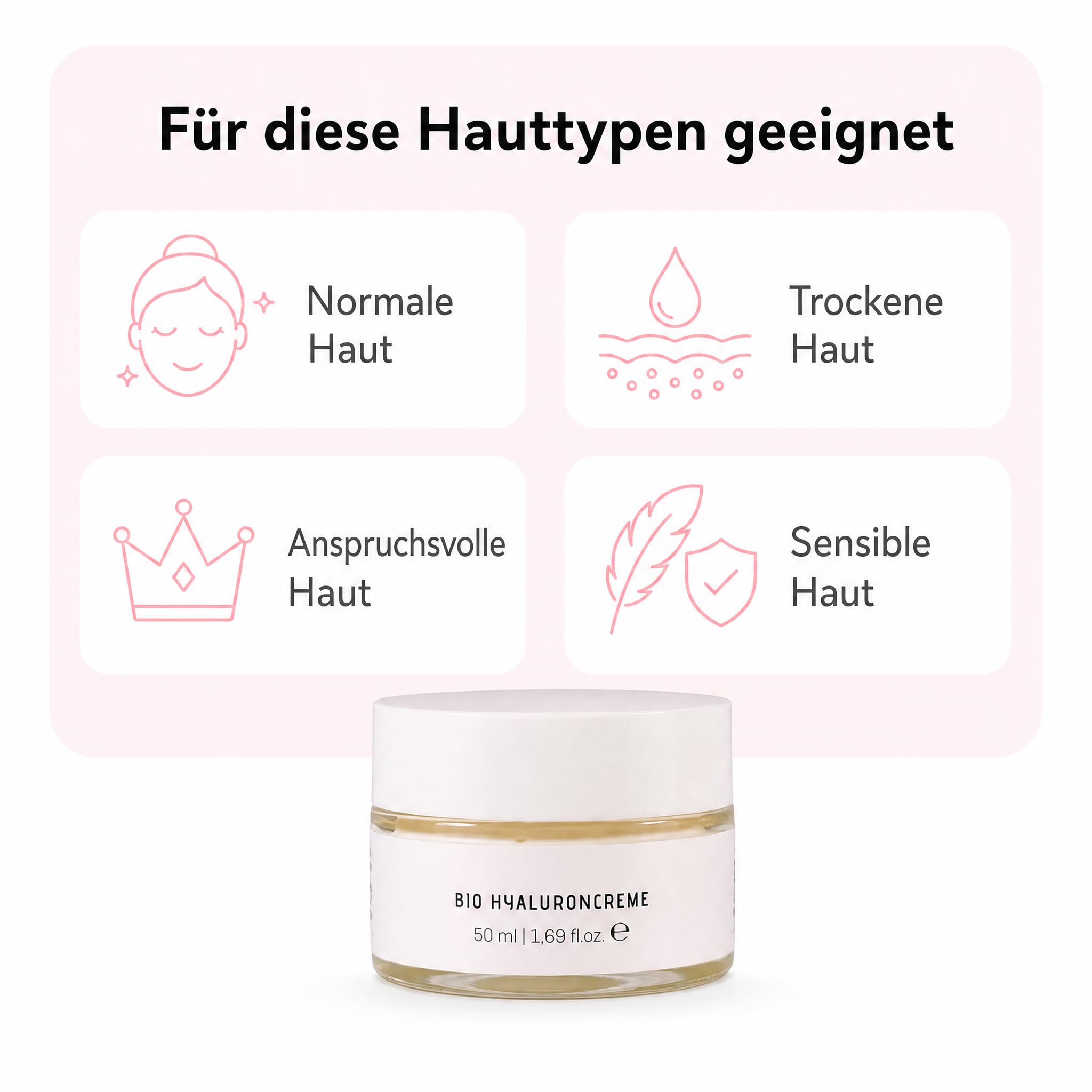 KS Beauty Bio Hyaluroncreme Tages- & Nachtcreme, 50 ml | Hyaluron