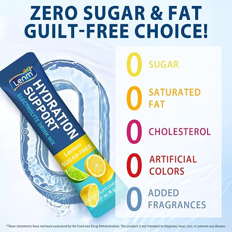 Elektrolyt Pulver 24 Beutel–Elektrolytpulver Zuckerfreies Elektrolyt Getränkepulver mit Natrium Kalium Magnesium & Calcium–Veganes Hydrationspulver für Sport Reise & Alltag