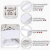 Vista 3 de Rtteri Juego de 5 toallas de cocina estilo granja, 2 tablones de madera vintage, 1 guante de horno, 2 agarraderas para cocinar, hornear, asar a