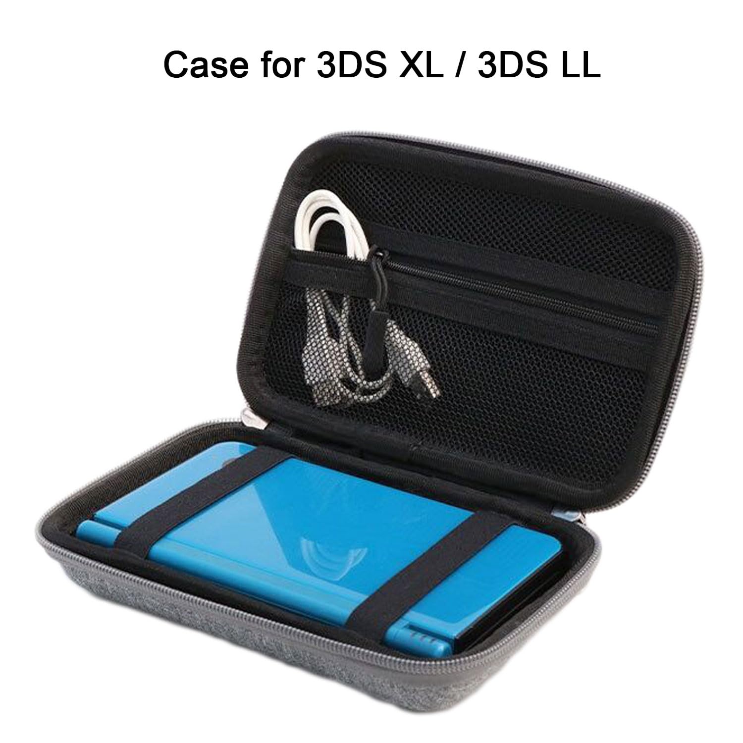 TRIPHKAR Custodia Protettiva Rigida Borsa per Game Boy Classic, 3DS XL, 3DS LL Console, Hard Disk 3.5 Inch Interno, Power Bank e Accessori (Solo Case)