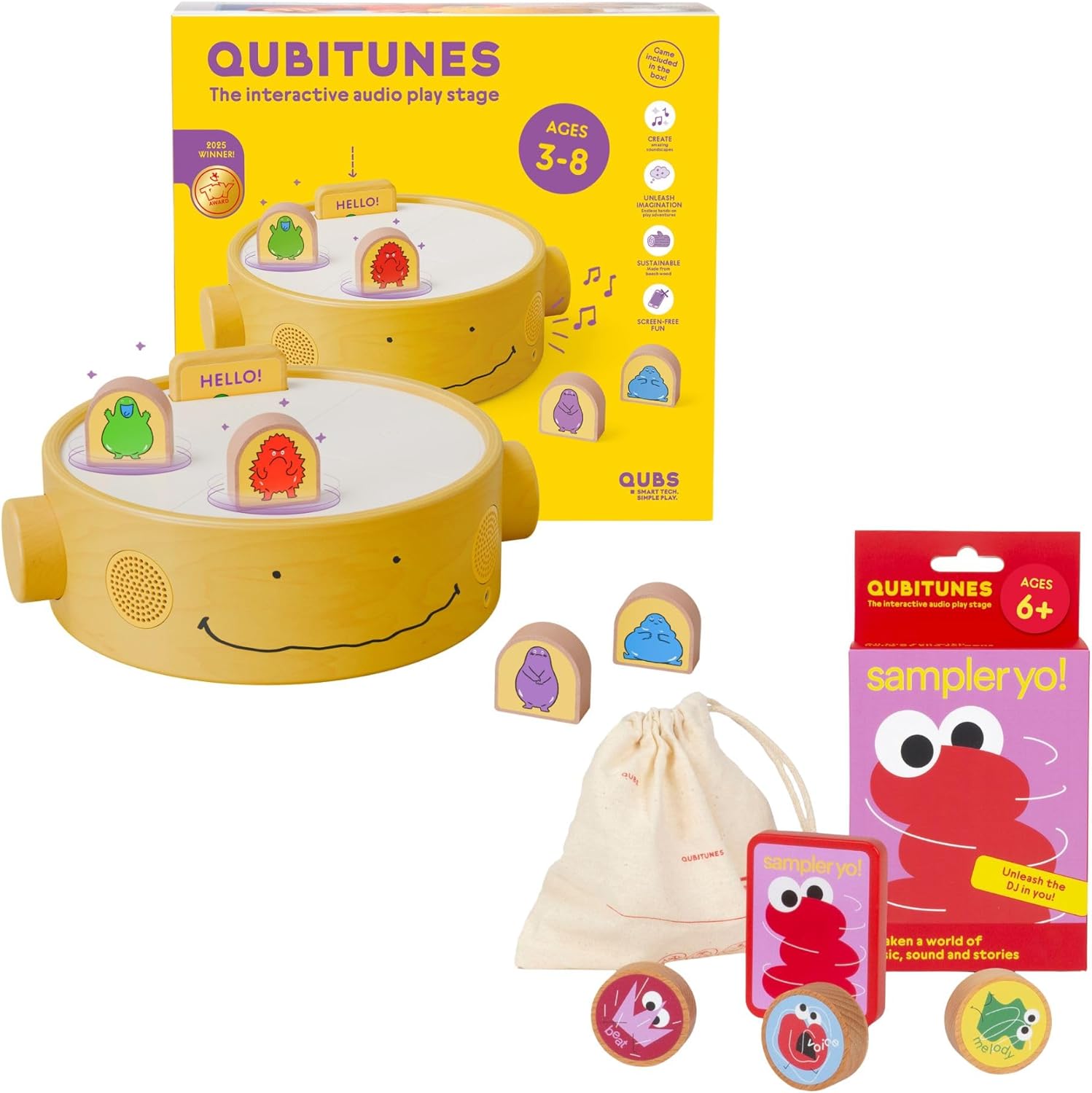 Starter Set & Sampler Yo Music Set, Interactive Audio Play Stage for Kids Ages 6+ | Create Music, Sound & Stories | Screen-Free Playtime for Boys & Girls