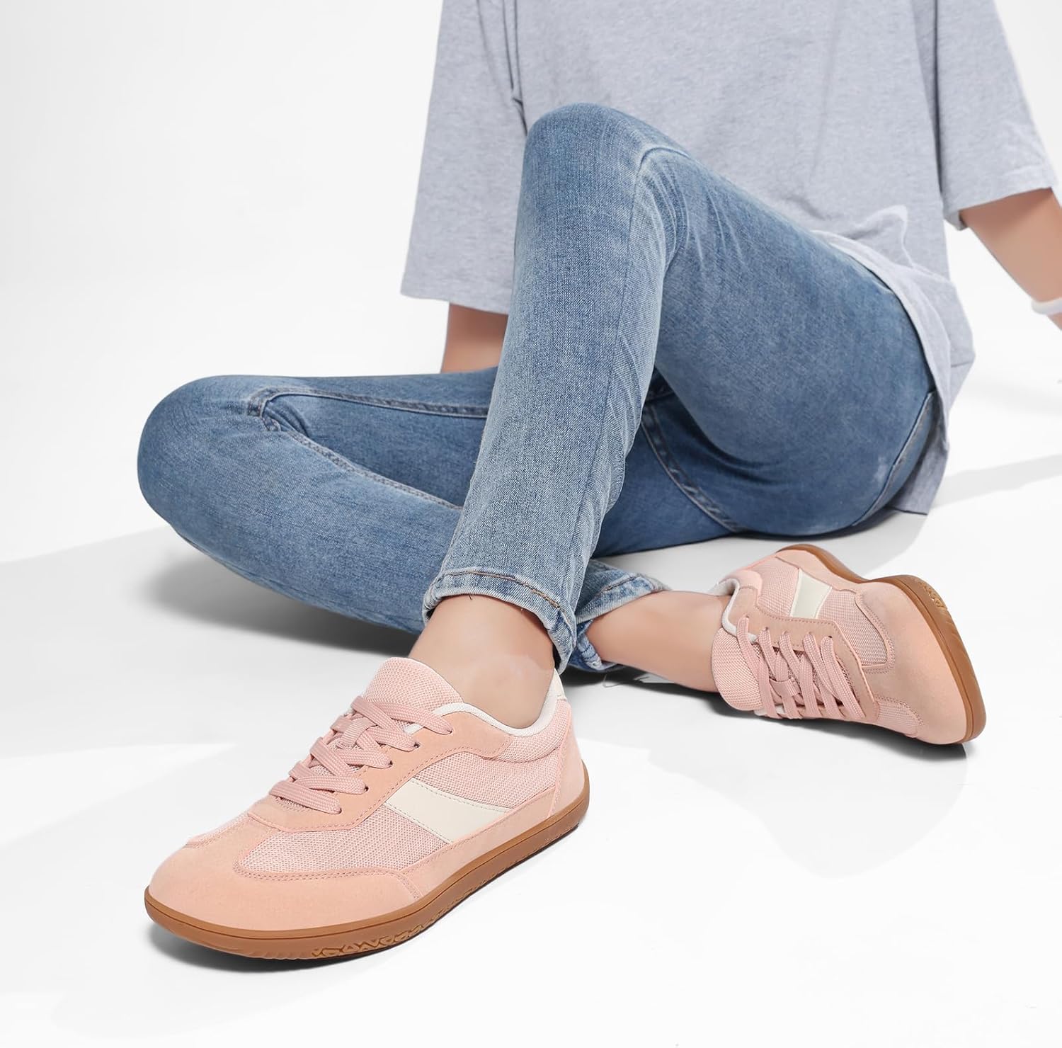 HSQ Women's Minimalist Barefoot Shoes | Zero Drop Sole | Wide Width Fashion Walking Sneaker - Image 3