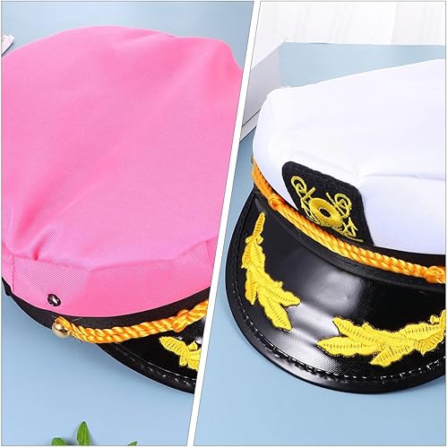 Miniatura 3 de PRETYZOOM 2 sombreros de capitán para actividades al aire libre para cosplay, fiestas temáticas náuticas y uso casual, adecuado para todas las edades