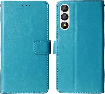 Premium Flip Leather Case Phone Cover for Vortex CB68 6.74" Business Folio Protector Protection Wallet Stand Card Slots Blue