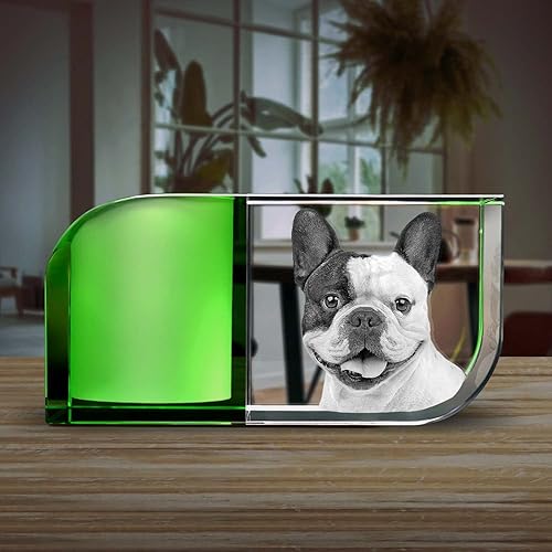 Miniatura 3 de ArtPix 3D Portavelas de fotos de cristal, regalos personalizados para mujeres, hombres, esposa, marido, mamá, grandes regalos personalizados con tu