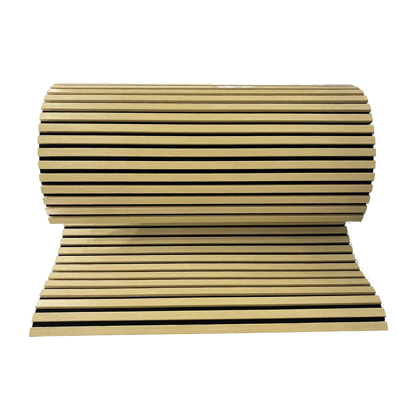 Generic Panele Drewniane Dźwiękoszczelne Elastyczne Panele Akustyczne 3D do Kin Domowych Studia, Nowoczesne Dekoracyjne ścienne do Sal Muzycznych, 4 szt. 47,24 X 23,82 Cala