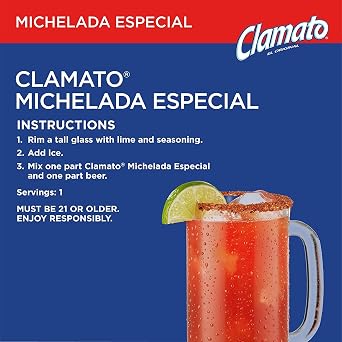 Clamato Michelada Especial 1 Liter 33.8 FL OZ