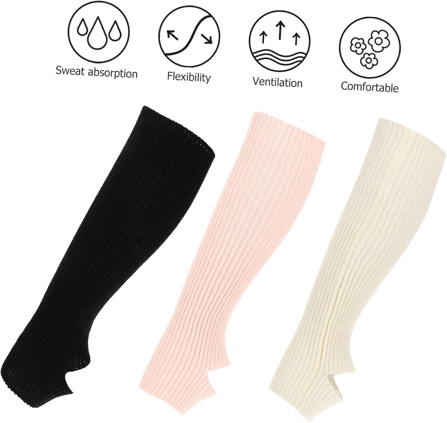 6 Pairs Ballet Socks Knitting Leg Warmers Leg Warmers for Winter for Girls Warm Leg Socks