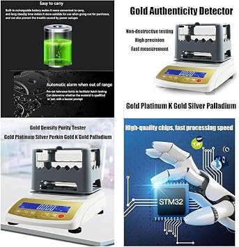 Gold K Value Purity Tester Electronic Precious Metal Authenticity Analyzer Professional Fineness Detector Machine(1200K)