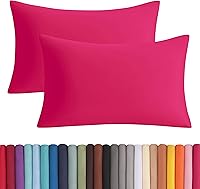 Vista 32 de BEDSUM Juego de 2 fundas de almohada de microfibra estándar suaves, resistentes a las arrugas y de fácil cuidado con cierre de sobre para niños, 20