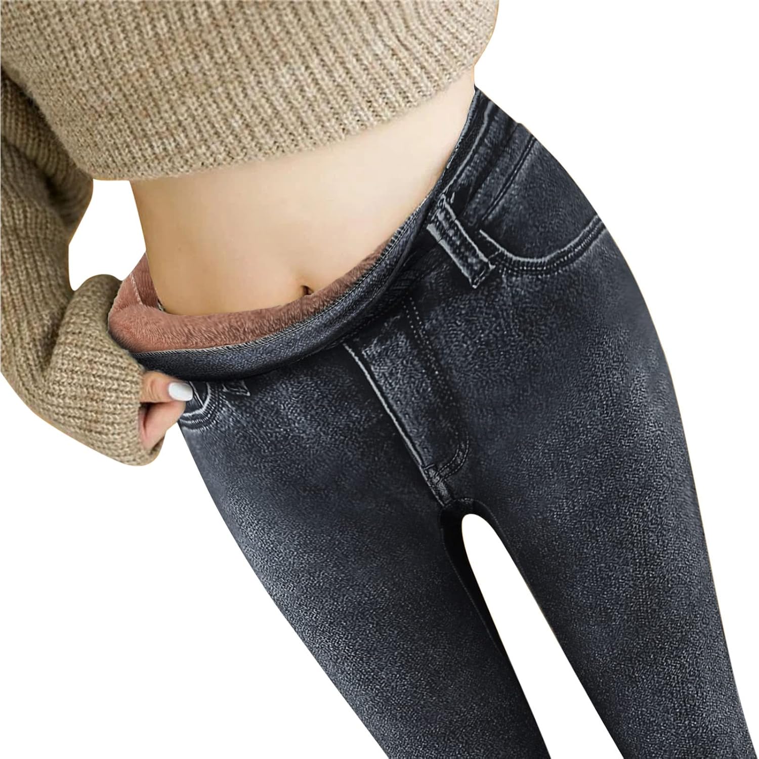 Thermal Denim Pants Trousers 