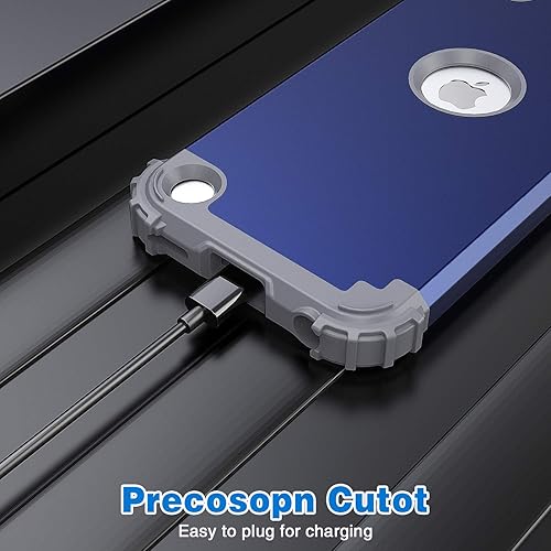 Miniatura 6 de IDweel Funda para iPod Touch de 7 generación con 2 protectores de pantalla, híbrida 3 en 1, a prueba de golpes, delgada, resistente, carcasa de