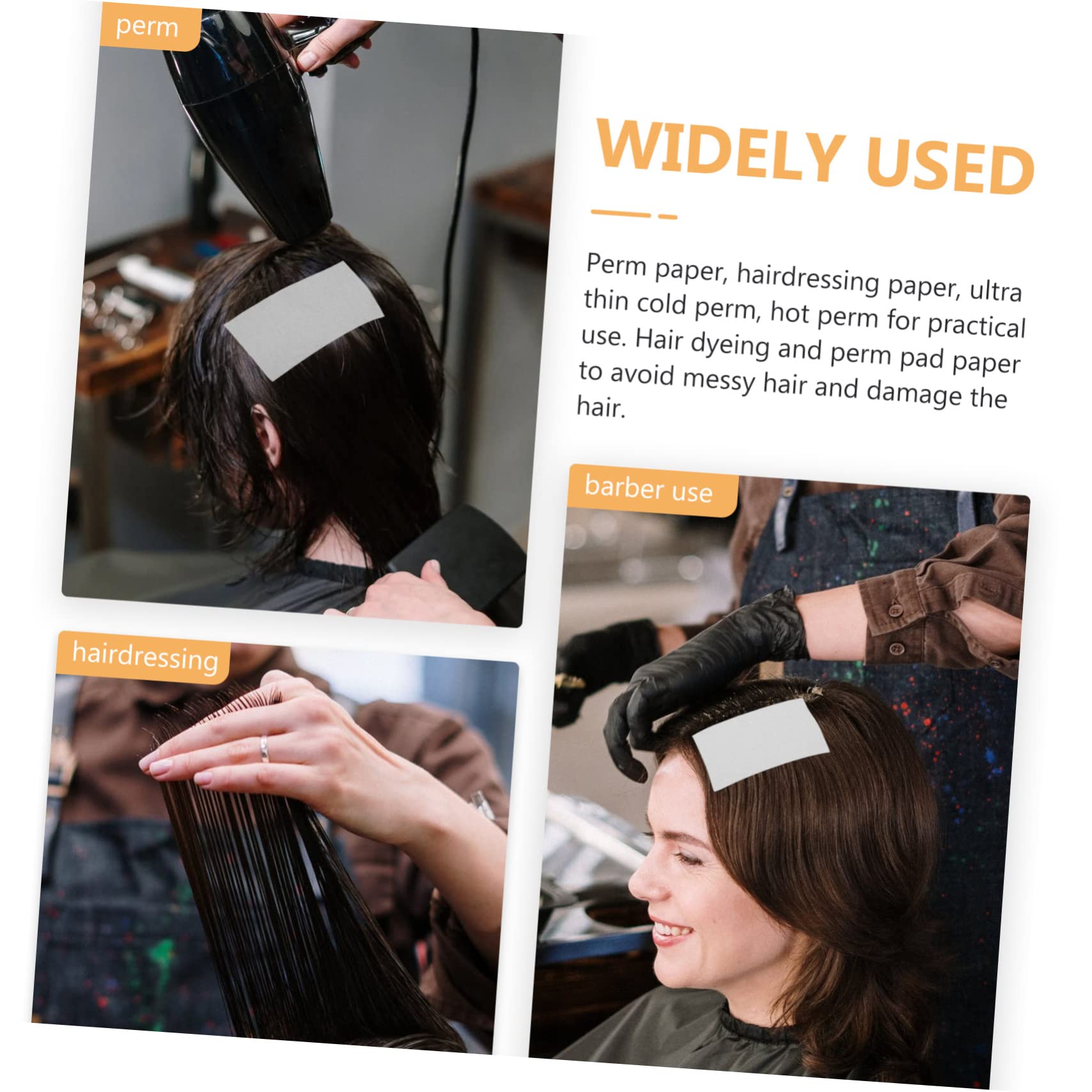 IWOWHERO Hair Curling Tissue Papers Perm Curlers Hairdressing Tool Hairdressing Accessory Protect Hair Ends from Heat Damage