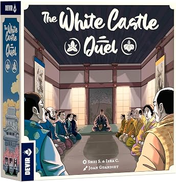 Devir - The White Castle Duel Board Game, Two Player Strategy Euro Game Set in Feudal Japan for Adults & Teens, Age +10, 2 Players, 30 Playtime, Multi-Language