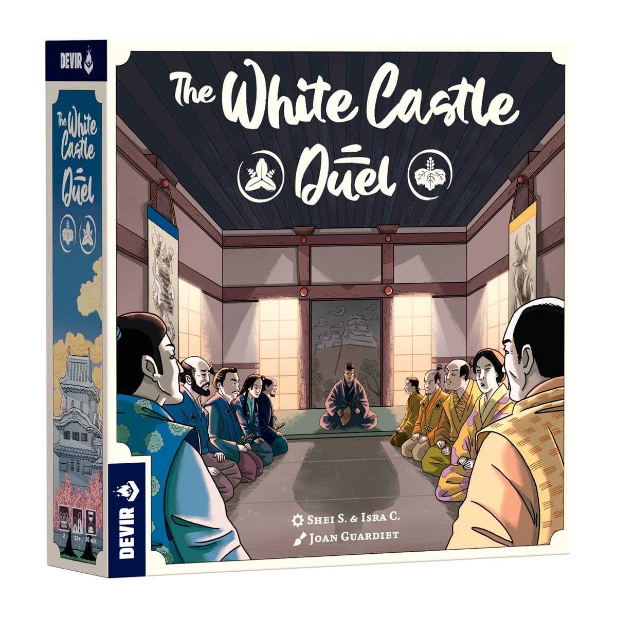 Devir The White Castle: Duel - Strategy Board Game for 2 Players with Japanese Sentiment and Clans in Competition (BGWCDML)